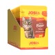 JosiCat erwachsenes Katzenfutter in Sauce, reich an Rind mit Tomate, 88 % Fleisch & tierische Nebenerzeugnisse, Premium-Verpackung.