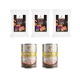 Wildfang Haustierfutterprodukte einschließlich drei 100g Packungen Kaninchenfleisch und zwei Dosen Hähnchen B.A.R.F.-Qualität Hundefutter.