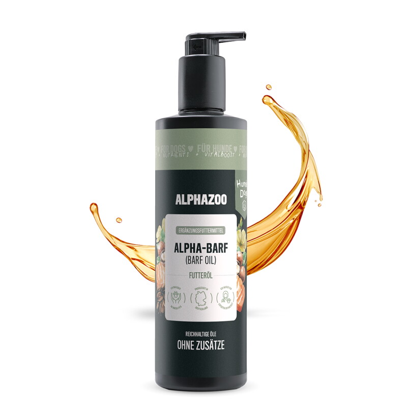 ALPHAZOO Alpha Barf Futteröl für Hunde 500 ml