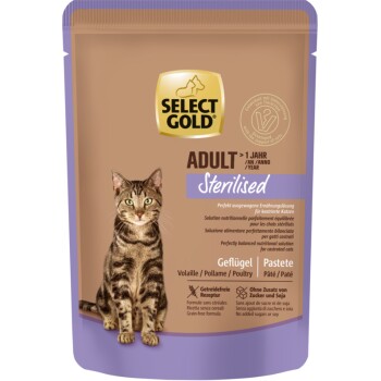Nassfutter Adult Sterilized Geflügel 12x85g