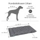 Hundebett "Urban" für sehr große Hunde, Größe 3XL, Maße 120 cm x 100 cm x 9 cm, geeignet für Rassen wie Mastiff und Berner Sennenhund.