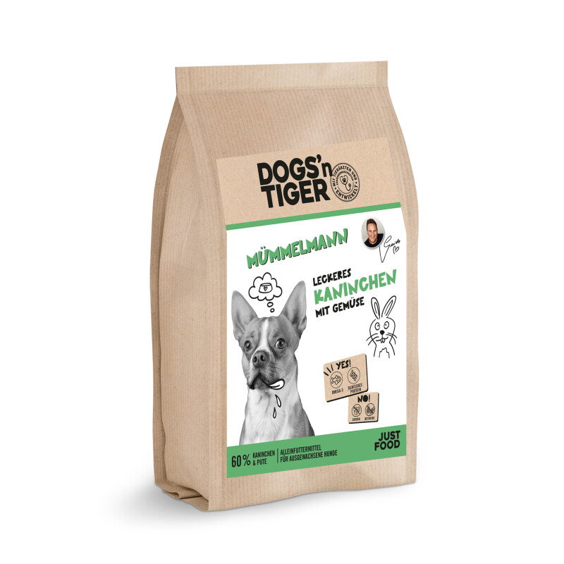Dogs'n Tiger Adult Mümmelmann Kaninchen & Pute mit Gemüse 2 kg