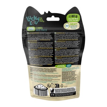 Lucky Lou Lucky Ones Cubes 8x80g Mix-Pack
