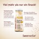 Glasflasche SmoothieCat 'Huhn' Katzensnack-Drink; Etikett lautet 'Der Snack für jede Katze' und '+30.000 empfohlen'