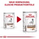 Nowe opakowanie karmy dla psów Royal Canin Gastrointestinal Low Fat, z porównaniem starych i nowych projektów puszek.