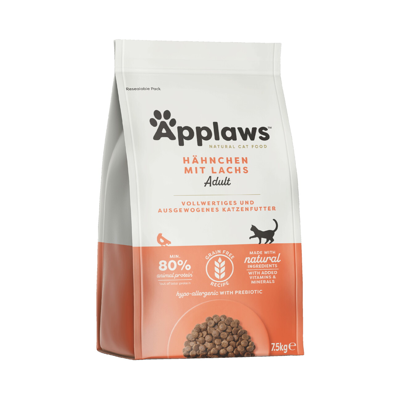 Applaws Trockenfutter Katze Adult Huhn mit Lachs 2 kg