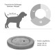 Hundebett für kleine bis mittelgroße Rassen wie Französische Bulldoggen, Malteser und Whippets; Maße: 60 cm Länge, 50 cm Breite.