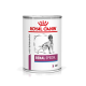 Dose mit Hundefutter von Royal Canin, beschriftet mit "Renal Special," mit einer Zeichnung eines Hundes und dem Wort "LOAF" auf der Vorderseite.
