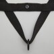 Hundegeschirr Recyceltes Polyester schwarz S