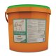 Oranger Eimer mit der Aufschrift 'montanus nature Mask' für Pferde und Ponys, der 5 kg Nahrungsergänzungsmittel mit aufgelisteten Inhaltsstoffen enthält.