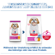 Zwei Hill's Science Plan Mature Adult 7+ Hundefutterbeutel mit Shih Tzu, deutscher Text 'Verbesserte Rezeptur' und ActivBiome+