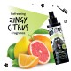 Flasche Bugalugs Zingy Citrus Hundekölnisch mit Grapefruit-, Orangen- und Zitronenfrüchten, vegan und tierversuchsfrei gekennzeichnet.