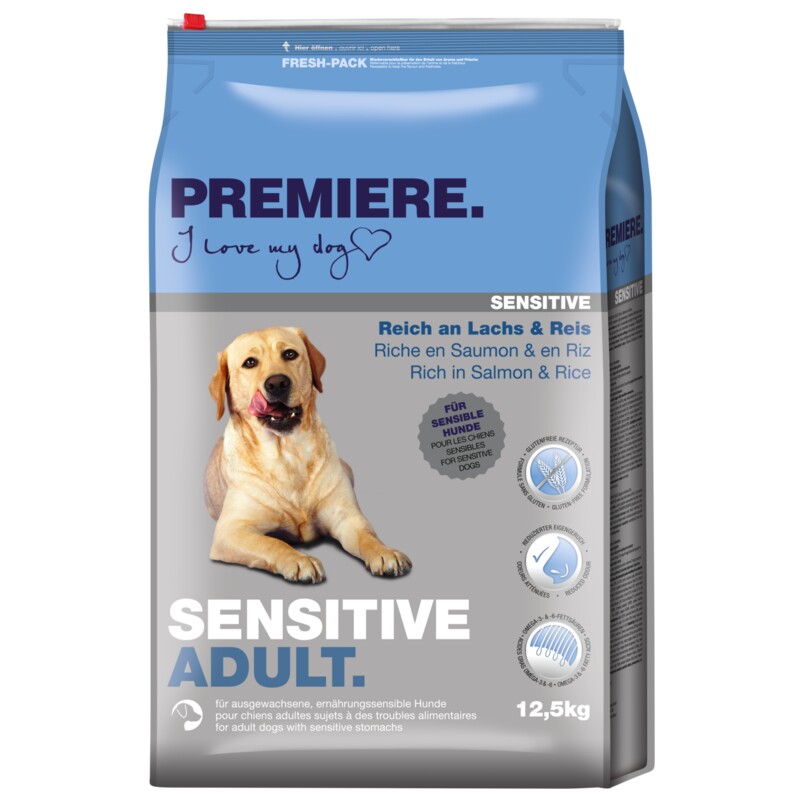 PREMIERE Sensitive droogvoer hond adult Zalm 12,5 kg