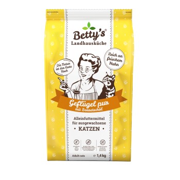 Betty’s Landhausküche Trockenfutter Geflügel pur 1,4 kg Betty’s Landhausküche Trockenfutter Geflügel pur 1,4 kg