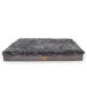 PABLO SHAGGY ORTHO PLUS Hundematratze schwarz/ graphit 80 cm, 13 cm, 60 cm