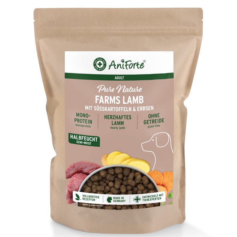 AniForte Trockenfutter FarmsLamb - herzhaftes Lamm mit Süsskartoffeln 2 kg