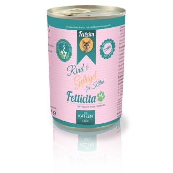 Fellicita Rind & Geflügel für Kitten 6x 400g