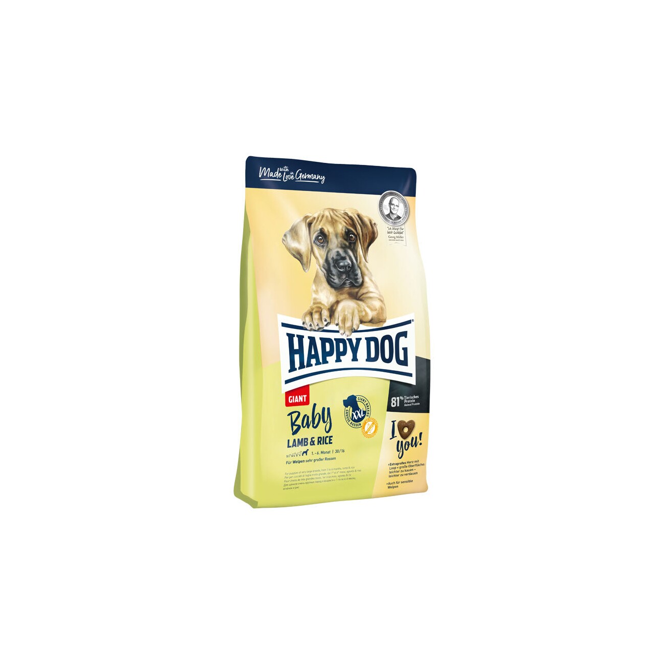 HAPPY DOG Giant Baby Lamm Reis 15 kg FRESSNAPF