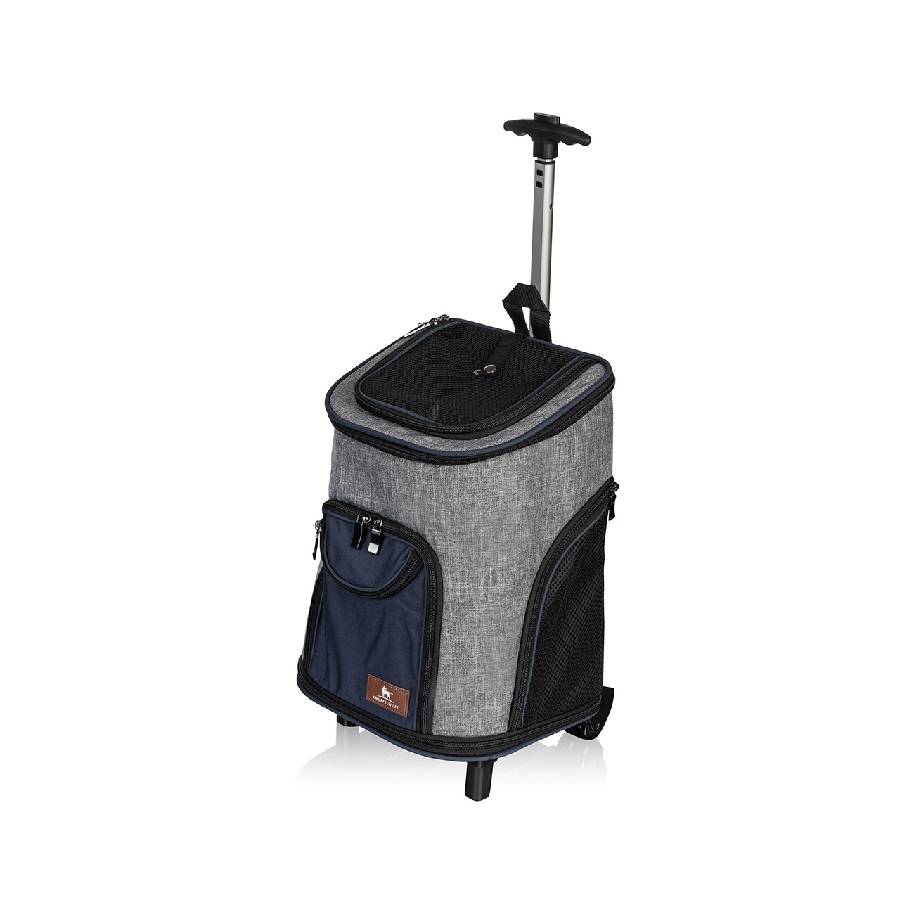 Germany product data sample: Knuffelwuff Hunderucksack Tajumulco Trolley faltbar 2 in 1 mit Rollen und Griff