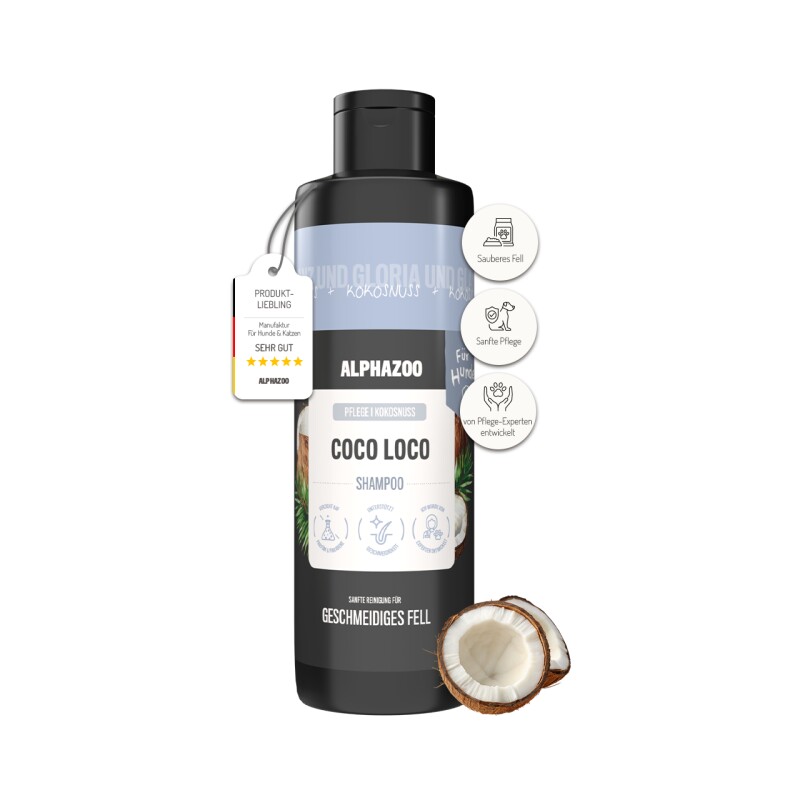 ALPHAZOO Coco Loco Shampoo für Hunde