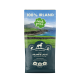 Hundefutterbeutel mit der Marke "Irish Pure", beschriftet mit "100% Irland", mit Atlantischem Lachs, Gemüse und Algen. Hypoallergene Formel für Erwachsene.