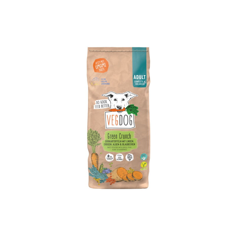 VEGDOG Trockenfutter Green Crunch 2 kg