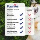 Pawlie's Wundsalbe für Haustiere: sicher, wenn geleckt, chemiefrei, in Deutschland hergestellt, antibakteriell und umweltfreundliche Verpackung.