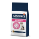 Sac de nourriture pour chiens Advance Veterinary Diets Urinary, présentant un chien sur le devant, prétendant réduire le risque de formation de cristaux urinaires.