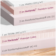 Schichtdiagramm eines Haustierbettes, das Materialien zeigt: 1 cm Baumwolle, 2 cm tierlando® Premium-Latex, 3 cm Komfortschaum (RG 25).