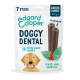 Edgard Cooper Doggy Dental Tüte, 7 Sticks, 'Extra Lange Kauzeit', 'Minzöl und Erdbeere', für große Hunde 25 kg+.