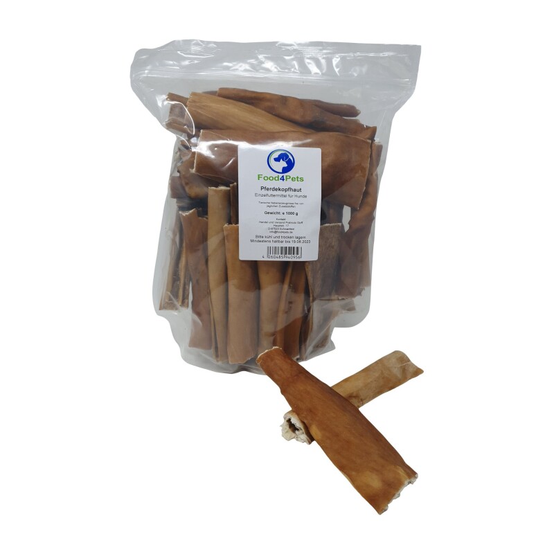 Food4Pets Pferdehaut Snack 1kg