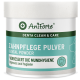 AniForte Denta Clean & Care Zahnpulverbehälter, beschriftet mit "Zahnpflege Pulver" und "Verbessert die Mundhygiene" auf Deutsch und Englisch.