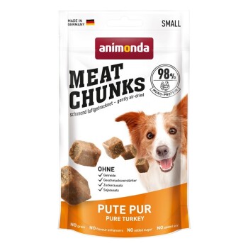 animonda Meat Chunks 6x80g für kleine Hunde Pute