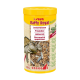 Contenant de nourriture pour tortues Sera Raffy Royal Nature, avec un graphique de tortue et du texte en plusieurs langues, poids net 220g.