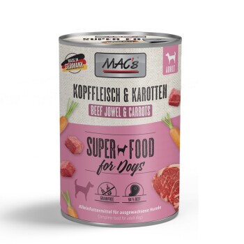 MAC's DOG 6x400g Kopffleisch & Karotten