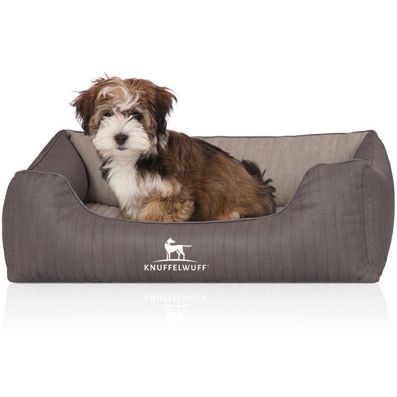 Knuffelwuff Orthopädisches Hundebett Outlander Aus Laser-gestepptem Kunstleder