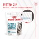 Royal Canin Joint & Ageing Chews dla psów, z husky na opakowaniu, z systemem zamknięcia na zamek błyskawiczny i napisem "89% właścicieli jest zadowolonych".