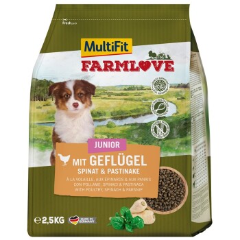 MultiFit Farmlove Junior mit Gefügel & Spinat 2,5kg