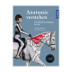 Buchcover "Anatomie verstehen" zeigt einen Reiter in einem Skelettanzug auf einem Pferd, mit dem Untertitel "Gesundheitsfördernd Reiten."