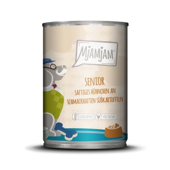 Nassfutter Hund Senior - saftiges Hühnchen an Süßkartoffeln 6 x 400 g