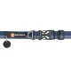 Blaues Hundehalsband mit einem schwarzen RUFFWEAR-Logo, ausgestattet mit einer stabilen Schnalle und verstellbaren Riemen.