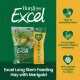 Burgess Excel Langhalm-Fütterheu mit Ringelblume, Tüte (grün/gelb), zeigt '92 % der Tierärzte empfehlen Excel'