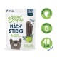 Edgard Cooper Mâch' Sticks pour petits chiens : 7 bâtonnets, saveur pomme-eucalyptus, 40 kcal chacun, faible en calories, mâcher durable.