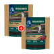 Deux sacs de 1 kg de nourriture pour chiens Real Nature Wilderness, "Dark Fjord," avec du renne, du saumon et du canard (70% viande, 30% autres ingrédients).