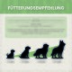 ALPHAZOO-Team in einem Tiergeschäft mit Hunden. Text: "ES WIRD ERNST. LERN UNS KENNEN" hebt ihr Engagement für nachhaltige deutsche Haustierprodukte hervor.