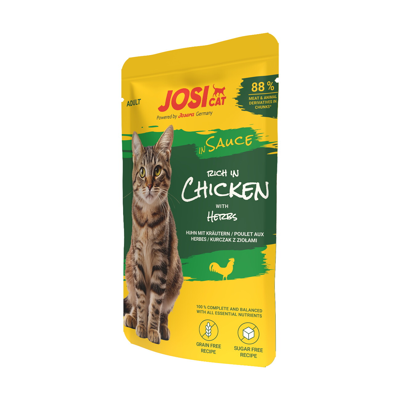 JosiCat Nassfutter Rich in Chicken in Sauce 28 x 85 g
