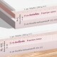 Querschnitt von Haustiermatratzen, der Schichten zeigt: 1 cm Baumwolle, 2-3 cm tierlando® Premium-Latex und 3-4 cm Komfortschaum, mit Größenetiketten.