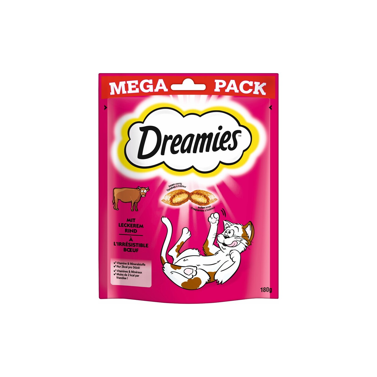 Dreamies Mega Pack 180g Rind