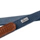 Verstellbare Führleine Karlby rot/ schwarz 2 m, 1,5 cm