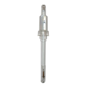 Klarer Kunststoff-Aquariumthermometer mit Temperaturskala und sichtbarer innerer Feder.